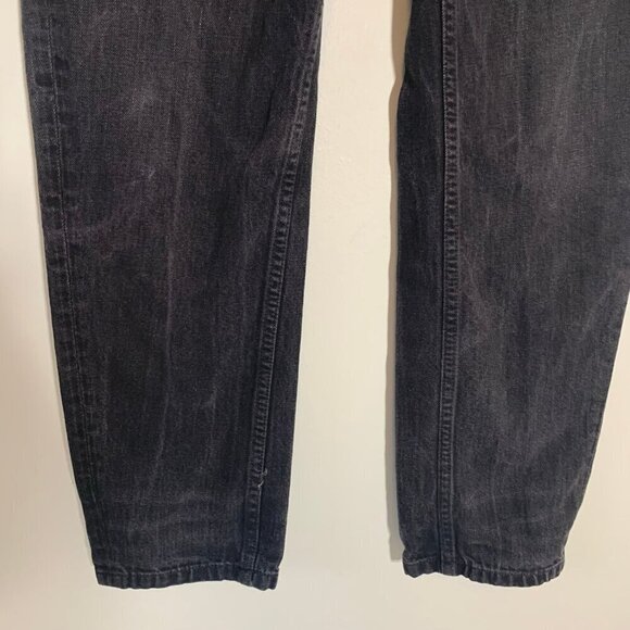 Alexander Wang black fade hidden button fly 003 100% cotton denim jeans - Picture 4 of 12